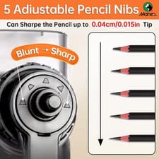 Image of Anti Sticking Lead Pencil Sharpener Hand-cranked Mechanical Tool UK