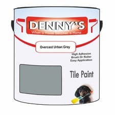 Image of Dennys Tile Kitchen Tile Paint - Overcast Urban Grey