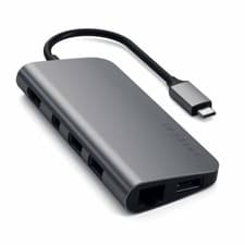 Image of Satechi - Aluminium Type-C Multimedia Adapter - Space Grey