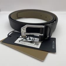 Image of NEW HUGO BOSS MEN GRAINED LEATHER BROWN BELT 85-32 FITS 30” New