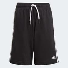 Image of ADIDAS Boy's Black Essential's 3-Stripe Shorts RRP £18