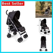 Image of Push Me Quatro Lightweight Stroller - Multi-Position Recline & Rain Cover