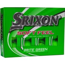 Image of New (1) DOZEN (QTY 12) Srixon Soft Feel Golf Balls BRITE GREEN MATTE