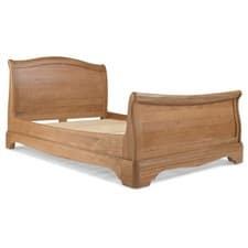 Image of Loraine Natural Oak Bedroom Double Bed 4ft 6in - Summer Clearance Sale