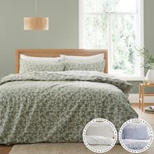 Image of Bianca Shadow Leaves 200 TC Cotton Single Double Super/King Duvet Cover Set