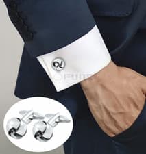 Image of Classic Cufflinks Sterling Silver Plated Mens Professional Cuff Links Jewellery