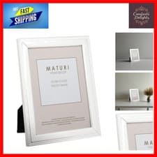 Image of Elegant Silver Plated Bead Edge Photo Frame 8x10 Inch Picture Display