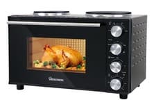 Image of Mini Oven 30L HomeTronix - Electric Hob Double Hotplate & Grill Baking Cooking