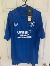 Image of Castore Rangers 2024/2025 Home Football Shirt - Large - BNWT