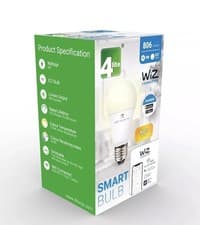 Image of 4lite WiZ Connected A60 E27 Smart Bulb WW WiFi/BLE