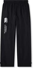 Image of CANTERBURY STADIUM KIDS TRACKSUIT PANTS BOTTOMS OPEN HEM LEG BLACK 14 YRS