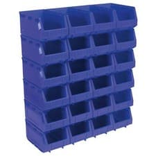 Image of Plastic Storage Bin 150 x 240 x 130mm Pack of 24 High Thermal Stability