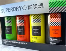 Image of Superdry Signature Fragrance Sport Edition Body Sprays 4 x 100ml Discontinued