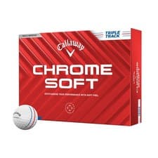 Image of NEW Callaway Chrome Soft Triple Track White 2024 Golf Balls - Choose Quantity!