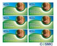 Image of 6 X Care Glycerin Suppositories 4g 12s