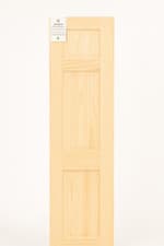 Image of LPD Internal Clear Pine 3 Panel Door Unfinished B Graded Stock