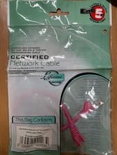 Image of 38 unopened packs of 0.3m network cable RJ45 to RJ45 UTP CAT 5e stranded