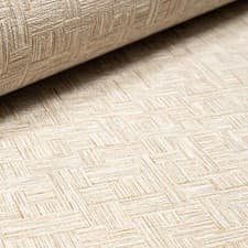 Image of Light Beige Brown Wallpaper Textured Slightly Imperfect Vinyl Weave Panel Thick