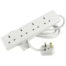 Image of Mains EXTENSION CABLE 13 AMP UK PLUG MULTI LENGTH & GANG SOCKET EXTENDER LEAD