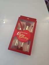 Image of Spectrum Very Cherry 3 Piece Dual Ended makeup Face Brush Set brand new boxed