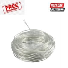 Image of ZoZoMaiy 30M Transparent Electric Cable Clear 2 Core Transparent Wire 28awg E...