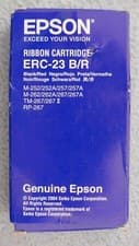 Image of EPSON ERC-23 B/R Ribbon Cartridge, Black/Red, BNIP