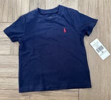 Image of Ralph Lauren Baby T-Shirt Navy Blue 18 Months NEW with Tags