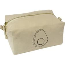 Image of 'Sliced Avocado' Canvas Wash Bag / Makeup Case (CS00042815)