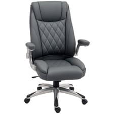 Image of Vinsetto High Back Executive Office Chair Home Swivel Dark Grey