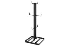 Image of Flat Iron Mug Tree 6 Cup Mug Holder Stand Black