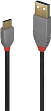 Image of Lindy 3M USB 2.0 Type a to C Cable, Anthra Line
