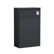 Image of Nuie Arno Compact Charcoal Matt Back to Wall WC Unit 500x260mm Modern Bathroom