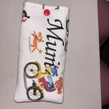 Image of Fun Mum fabric Glasses Spectacle Quilted Case Handmade Lovely Gift