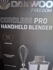 Image of Daewoo Freedom  Cordless  Pro Handheld  Blender Stainless Steel. NEW. ONLY OPEN.