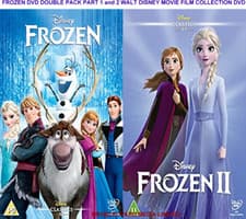 Image of FROZEN DVD DOUBLE PACK PART 1 and 2 WALT DISNEY MOVIE FILM COLLECTION DVD UK R2