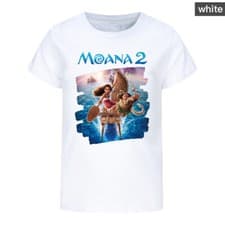 Image of Kids Boys Girls Moana Casual Short Sleeve T-shirt 100% Cotton Tshirt Summer Tops