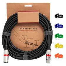 Image of XLR Male to XLR Female Microphone Cable 3, 6 , 10 Metre Balanced Mic Lead