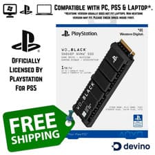 Image of WD_BLACK SN850P (SN850X) Heatsink 1TB 2TB 4TB PC NVMe Internal SSD Official PS5
