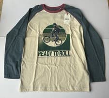 Image of Fatface Boys Oatmeal Bike Graphic T-shirt Age 7-8 Years *BNWT*