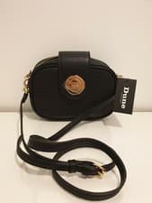 Image of Dune Side Shoulder Bag Black Gold