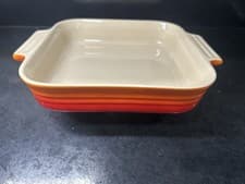 Image of LE CREUSET Classic Stoneware Volcanic Orange Rectangular Oven Dish (Mint)