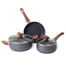 Image of 5-Piece Cookware Set – Non-Stick Pots & Pans with Lids, Induction Compatible