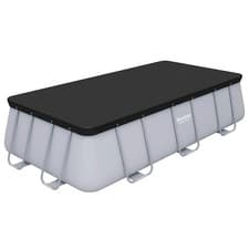 Image of Bestway Pool Cover Above Ground for Rectangular Pools Flowclear vidaXL