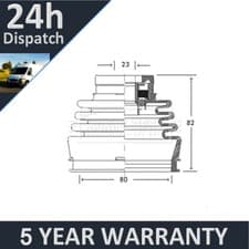 Image of Fits Fiat Lancia + Other Models Purevue Front Left Inner CV Joint Boot Set