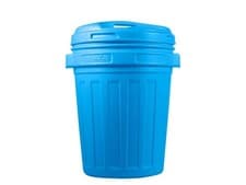 Image of 70 lt Blue High Density Polyethylene Waste Bin with Lid