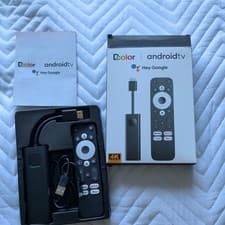 Image of Dcolor GD1 4K Android TV Stick Google Netflix Certified Chromecast Voice Remote