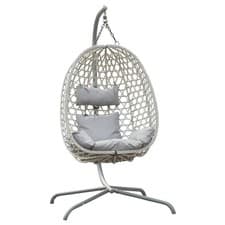 Image of Tulum Rattan Hanging Egg Chair Swing