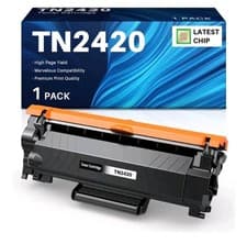 Image of INK4U 1-Black TN2420 Toner Cartridge for Brother TN-2420 TN 2420 TN2410 TN-2410