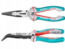 Image of Bent Needle Nose Pliers 200mm TOTAL +30% High Leverage Cutting Pliers