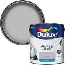 Image of Dulux Matt Smooth Creamy Emulsion Walls Ceilings Paint 2.5L Chic Shadow